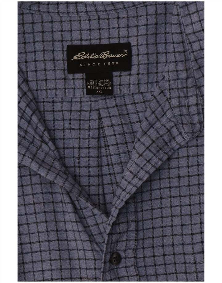 Eddie Bauer muška košulja 2XL plavi karirani pamuk