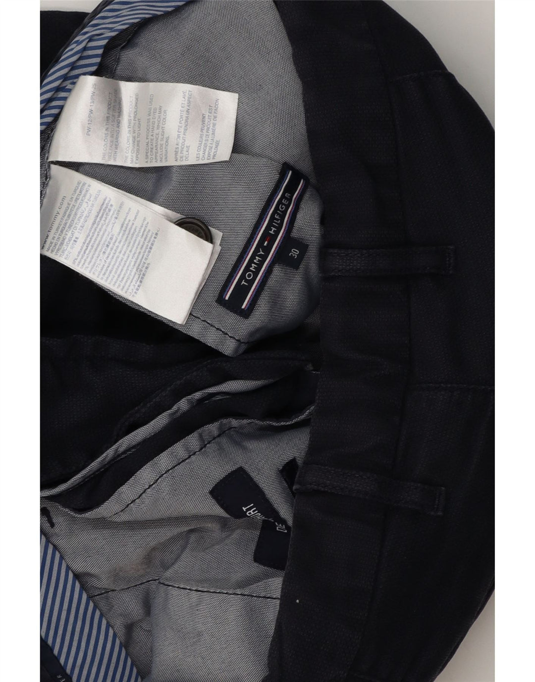 TOMMY HILFIGER Muške chino kratke hlače W30 srednje tamnoplavi pamuk