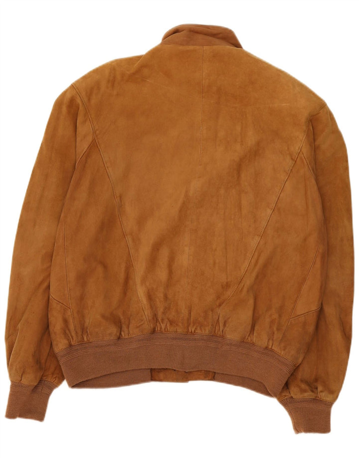 Vintage muška bomber jakna od brušene kože IT 50 Large Beige
