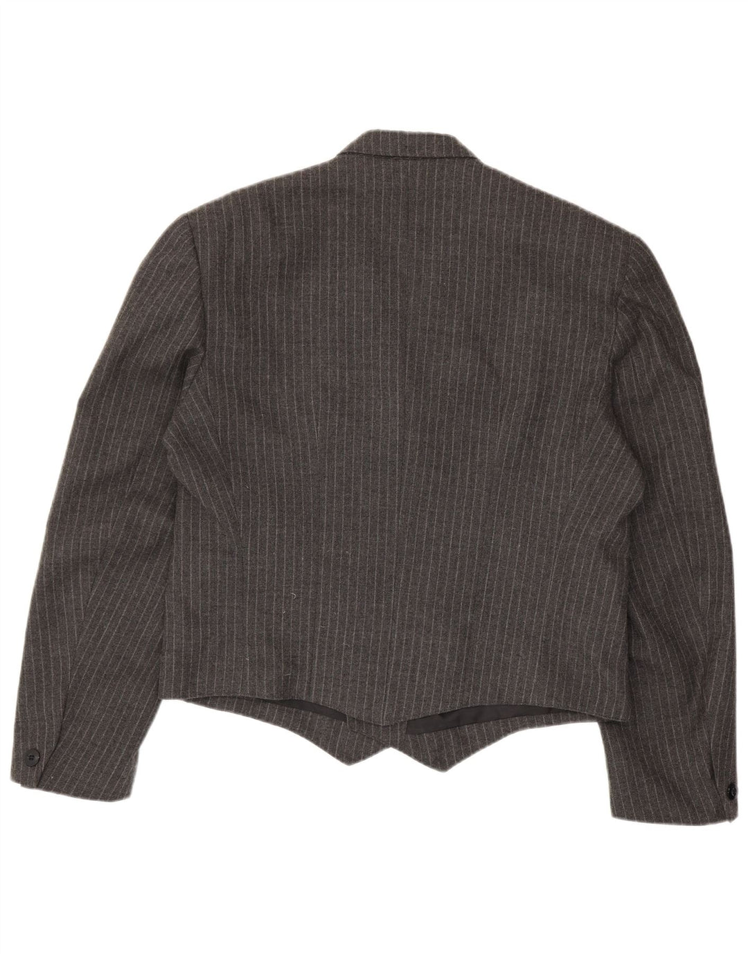 Vintage muški sako s dvostrukim kopčanjem IT 50 velike sive pruge