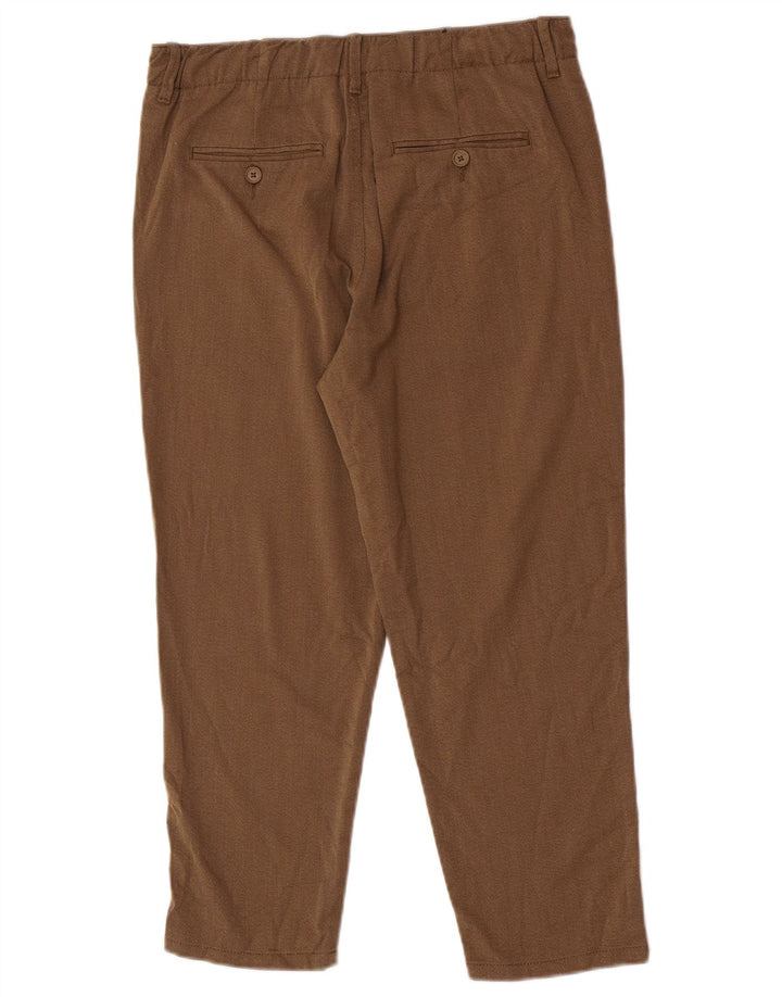 Jack & Jones muške chino hlače s klinovima W30 L23 smeđi poliester