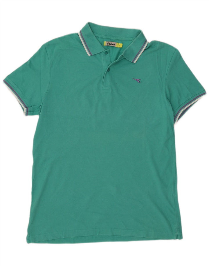 Diadora muška polo majica veliki tirkizni pamuk