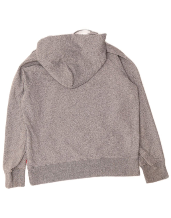 Levi's muška majica s kapuljačom s grafičkim motivima XS, sivi flekasti pamuk