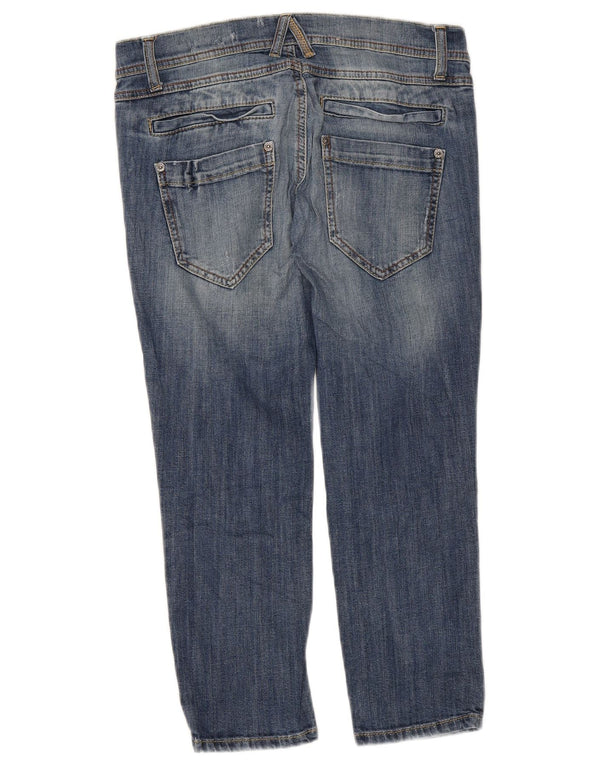 Benetton ženske uske Capri traperice niskog struka W28 L22 Plave