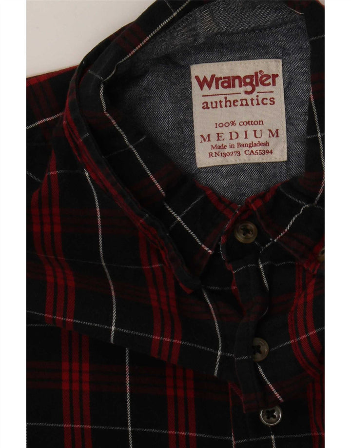 Wrangler muška flanelska košulja, srednji crveni karirani pamuk