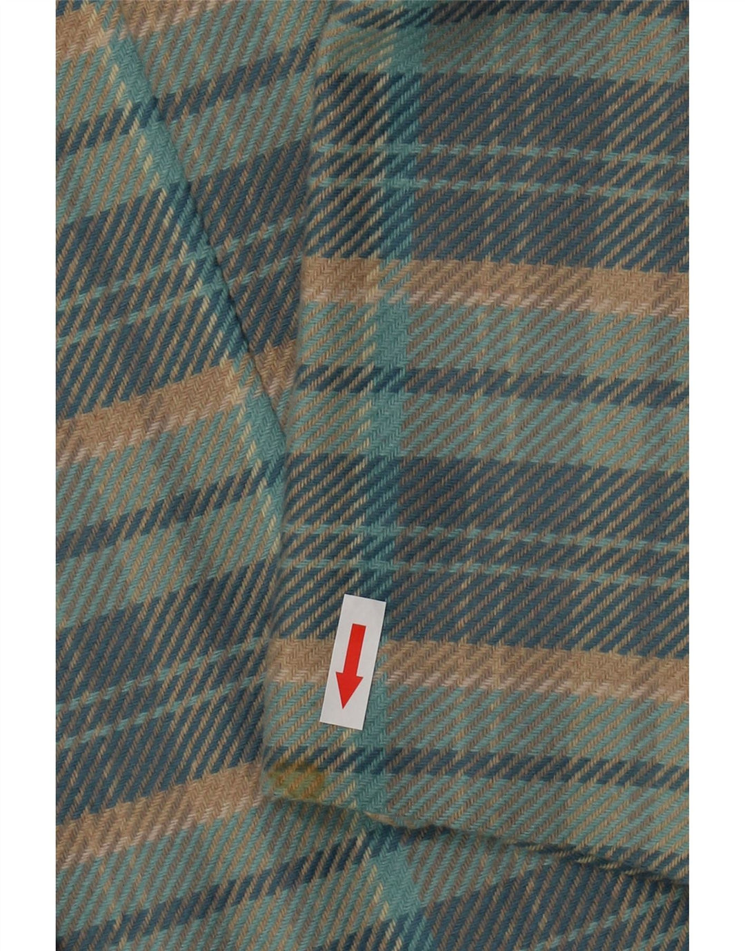 Vintage ženski sako s 5 gumba IT 44 Srednje plava karirana vuna