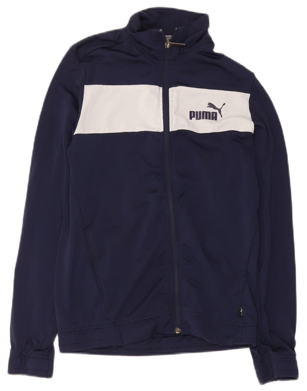 Puma Boys Gornja jakna za trenirku 13-14 godina tamnoplava poliesterska boja