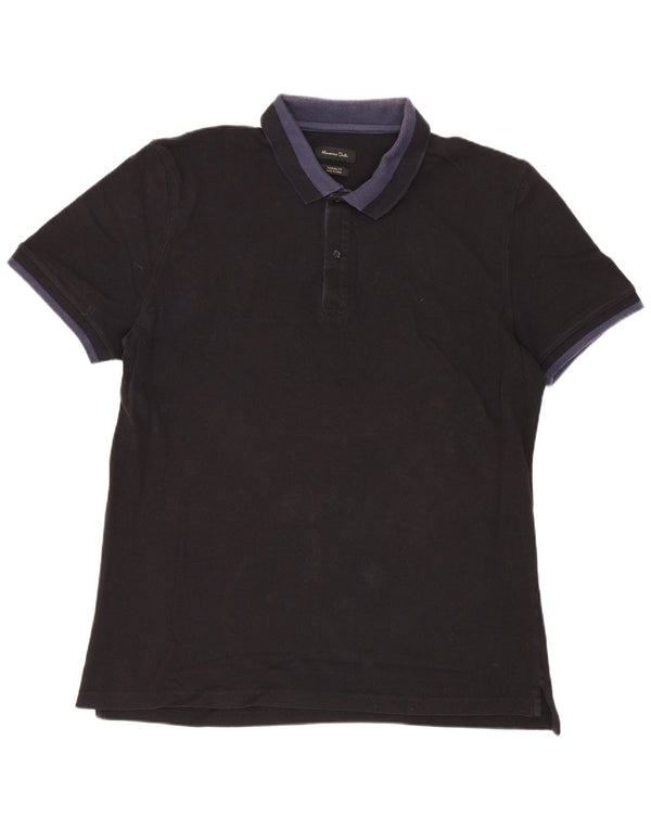 Massimo Dutti muška ležerna polo majica XL crne boje