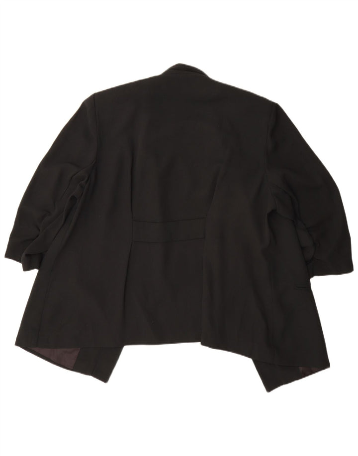 Marks & Spencer ženska jakna s otvorenim sakoom s 3/4 rukava UK 20 2XL crna