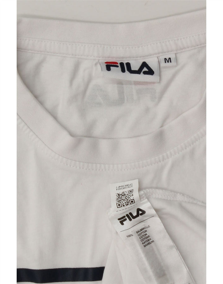 Fila muška majica kratkih rukava srednje veličine, bijeli pamuk