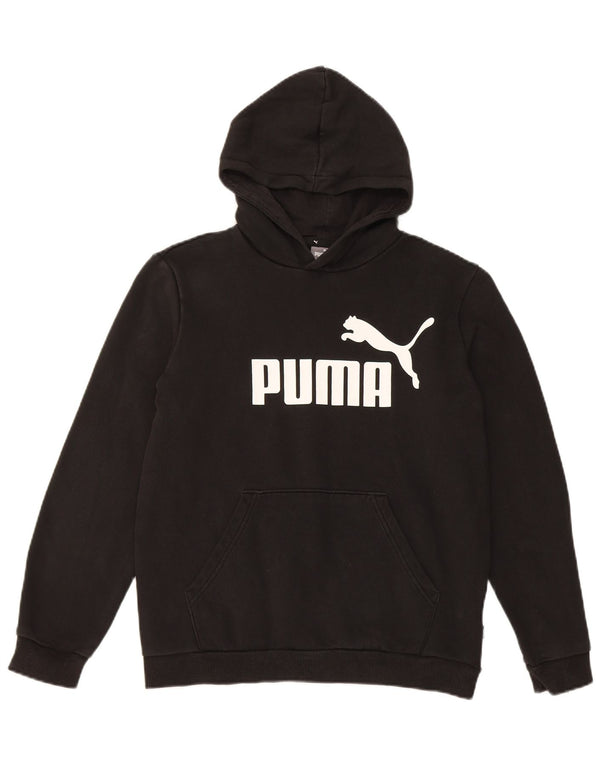 Puma Boys Graphic Hoodie Džemper 13-14 godina crni pamuk