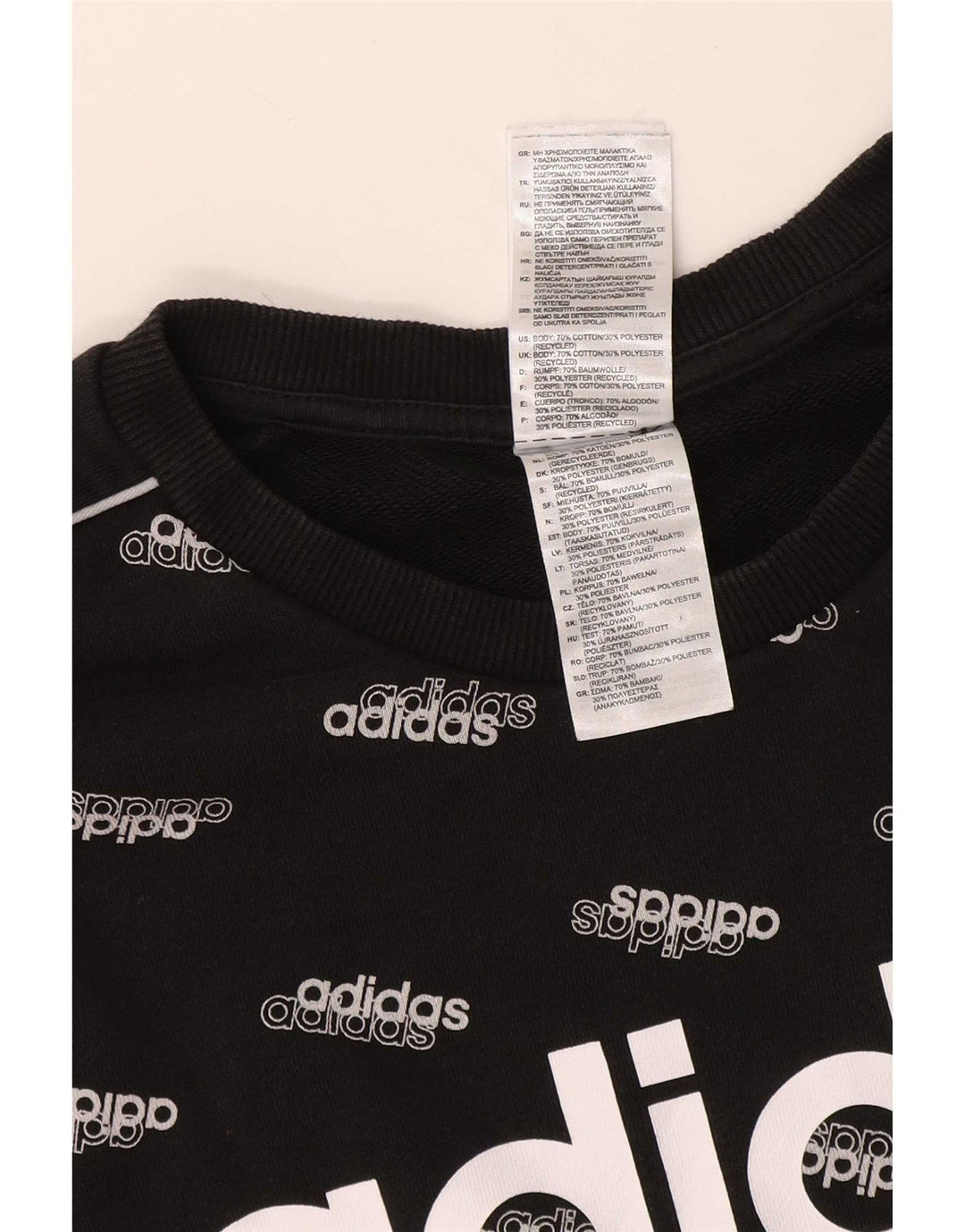 Adidas muška majica s grafičkim motivima, veliki crni pamuk