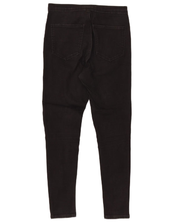 TOPSHOP Womens Joni Skinny Jeans W32 L28 Black Cotton