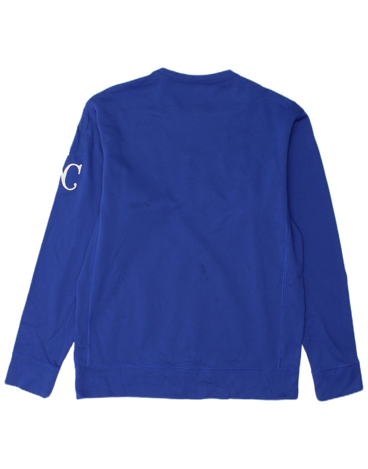 Nike muška majica Therma-Fit Graphic Sweatshirt srednje plavi poliester