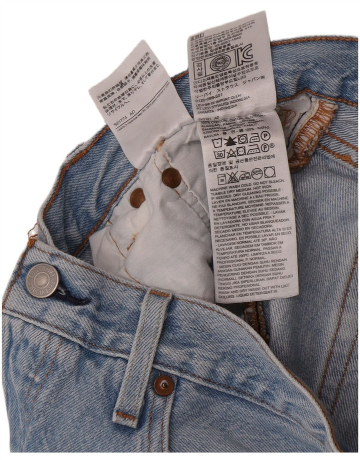 Levi's ženske kratke traper hlače 501 W28 srednje plavi pamuk