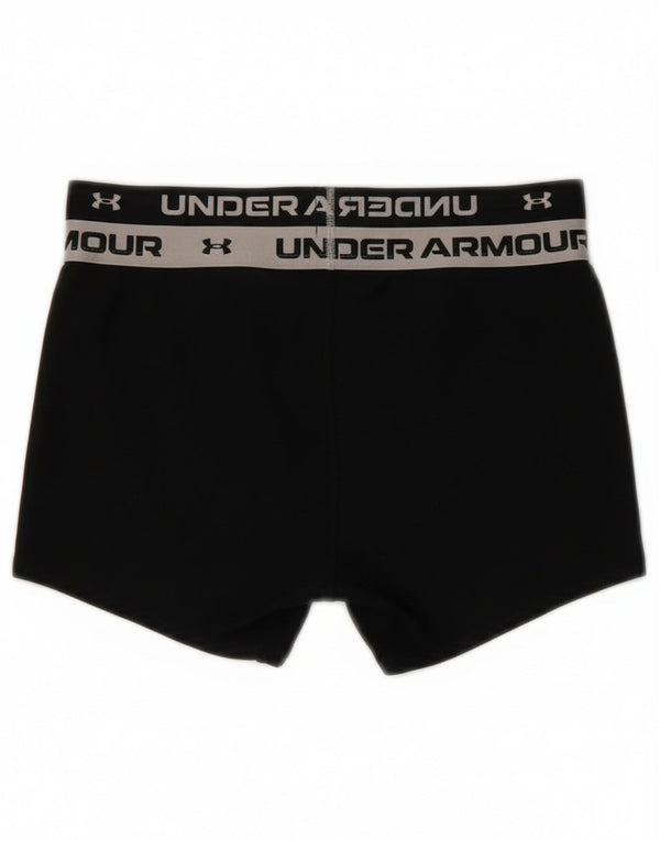 Under Armour Girls Graphic Sport Shorts 7-8 Years Small Black Colourblock