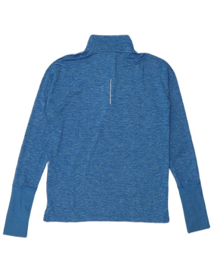 Nike Ženska Dri Fit prevelika majica dugih rukava UK 6 XS plavi poliester