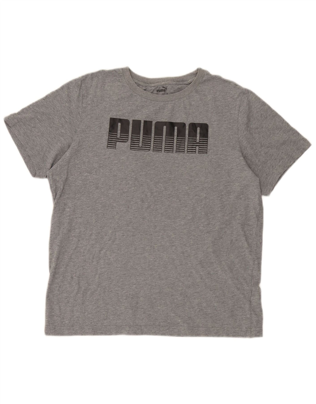 Puma muška majica kratkih rukava s grafičkim motivima, srednje sivi flekasti pamuk