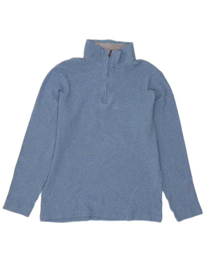 IZOD Ženska majica s izrezom na patentni izrez UK 14 srednje plava
