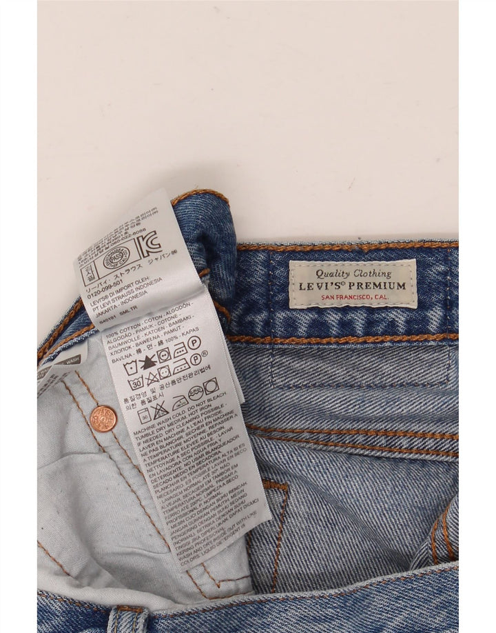 Levi's ženske 501 kratke traper kratke hlače W29 srednje plavi pamuk
