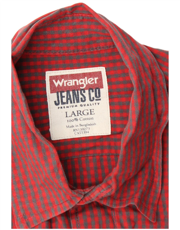 Wrangler muška košulja Large Red Gingham pamuk