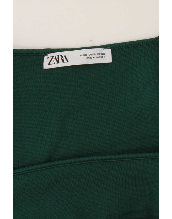 Zara ženski kratki rukav dugih rukava UK 8 Small Green