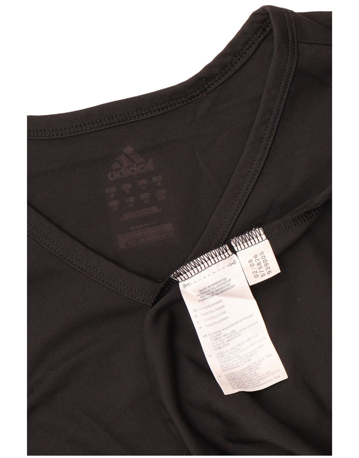 ADIDAS ženska majica kratkih rukava UK 14 srednji crni poliester