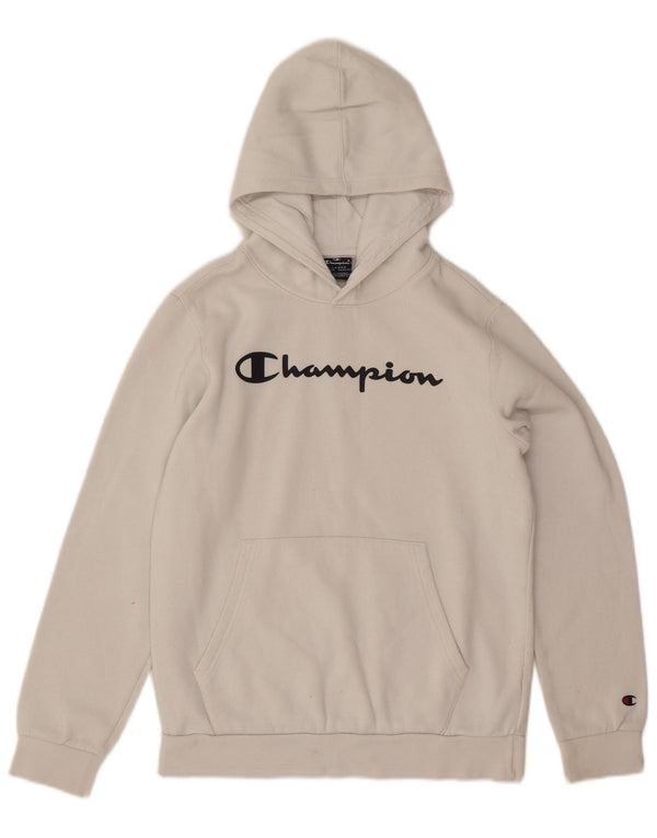 Champion Boys Graphic Hoodie Džemper 13-14 Years XL Off White Pamuk