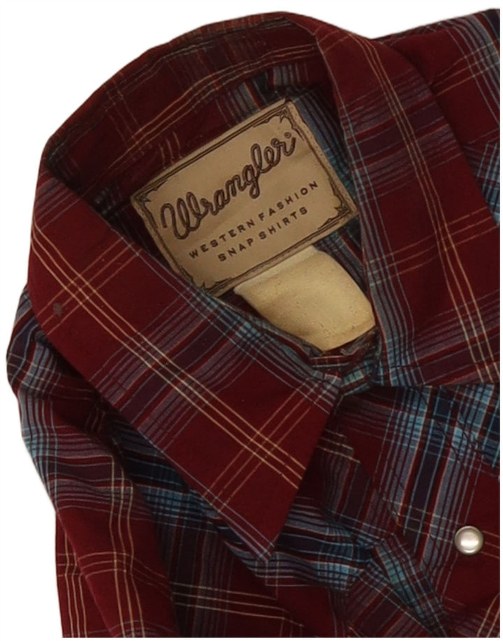 Wrangler muška zapadna košulja srednje tamnocrvene boje