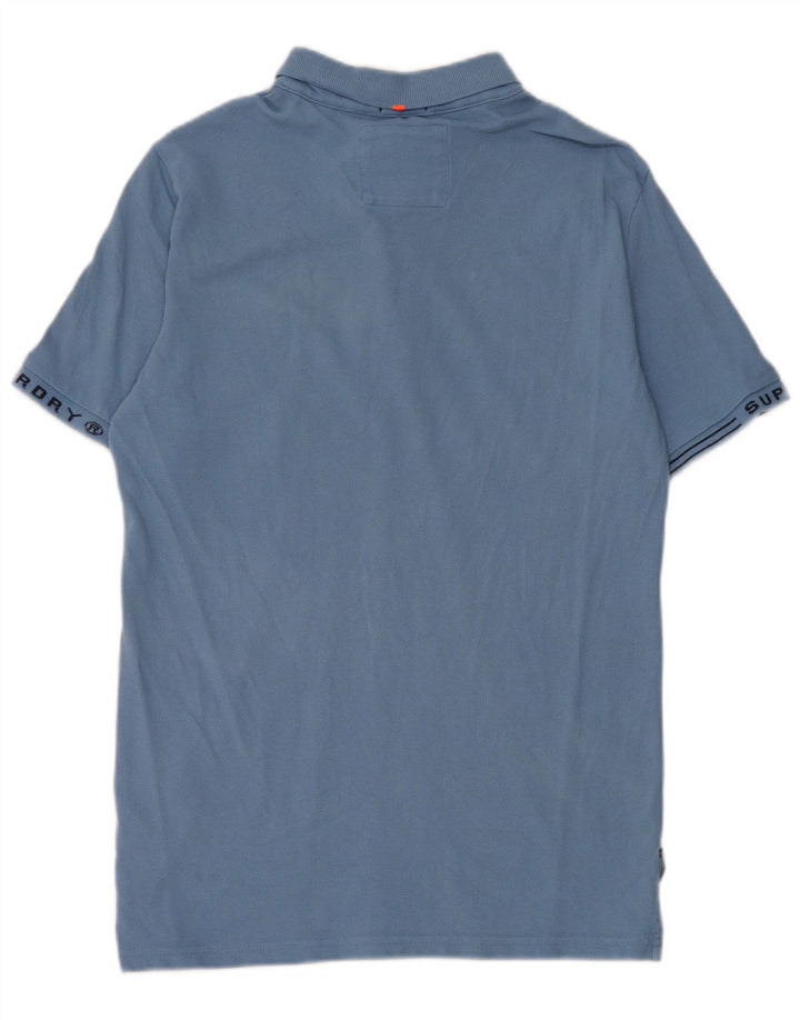Superdry muška grafička polo majica srednje plavi pamuk