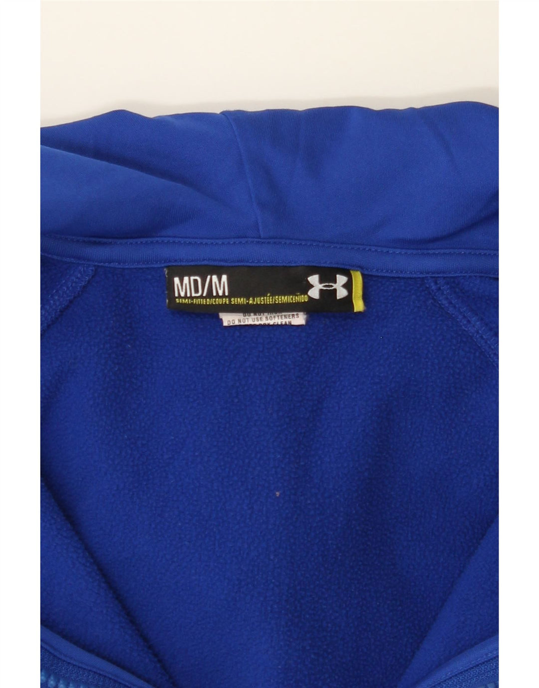 UNDER ARMOUR Womens Zip Hoodie Sweater UK 12 Medium Blue Polyester Vintage Under Armour and Second-Hand Under Armour from Messina Hembry 