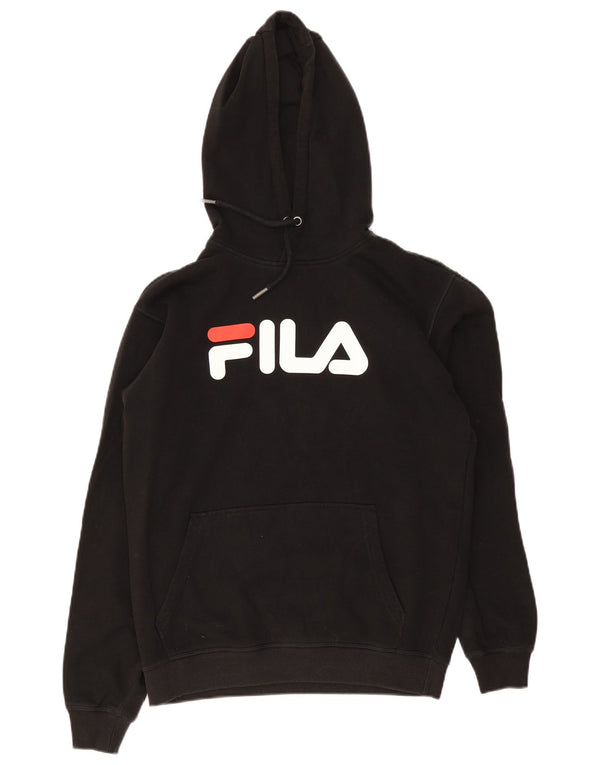 Fila muška majica s kapuljačom s kapuljačom, mali crni pamuk