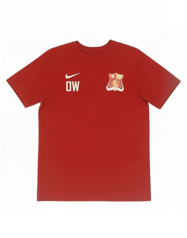 Nike Boys Dri Fit T-Shirt Top 13-14 Years XL Crveni Poliester Sport