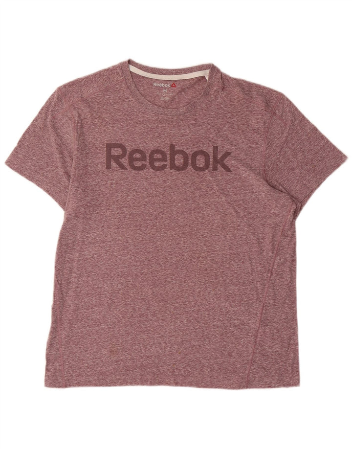Reebok muška majica kratkih rukava s grafičkim motivima, srednji ružičasti flekasti pamuk