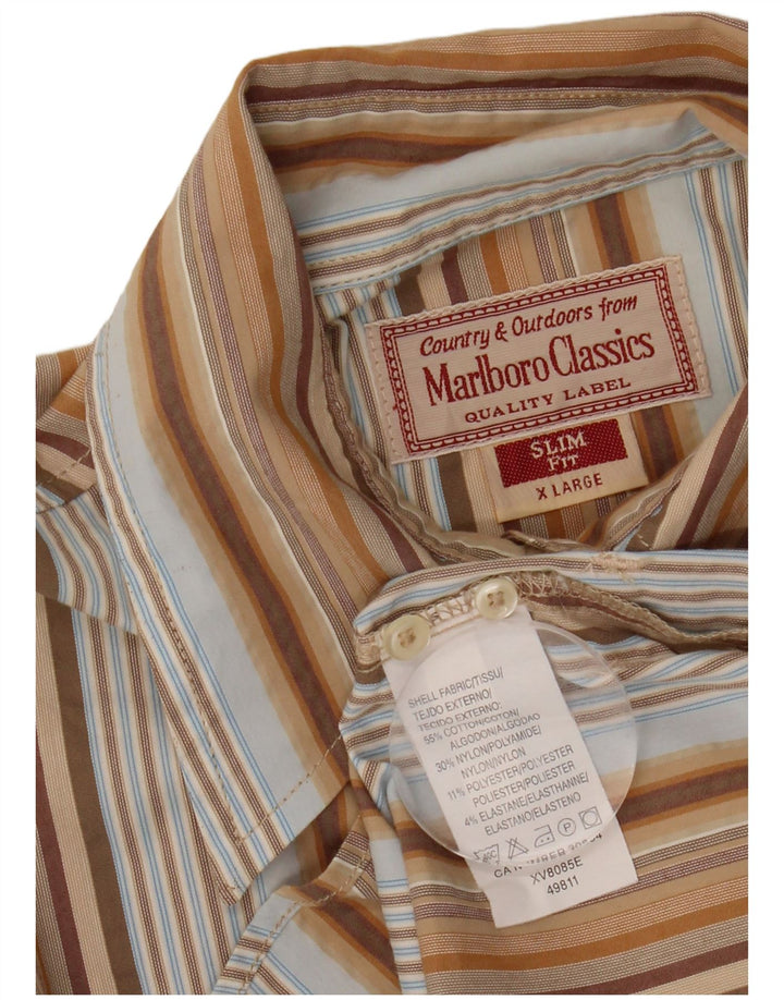 MARLBORO CLASSICS Ženska uska košulja UK 18 XL na višebojne pruge