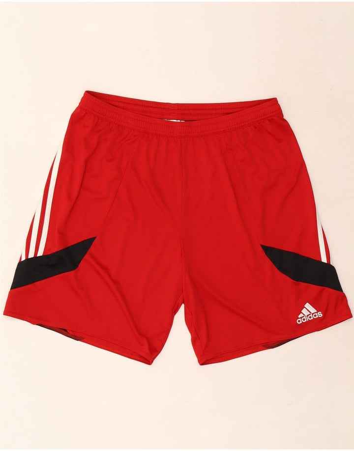 Adidas muške sportske kratke hlače Climalite veliki poliester crvene boje