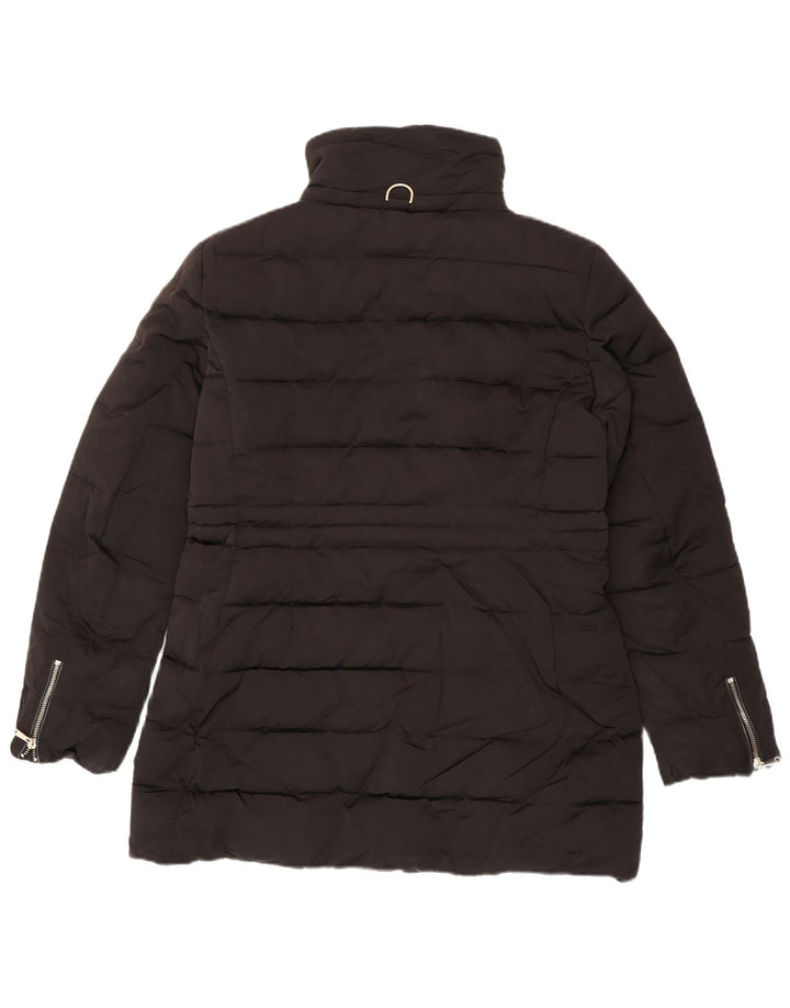 Zara ženski podstavljeni kaput UK 16 veliki crni