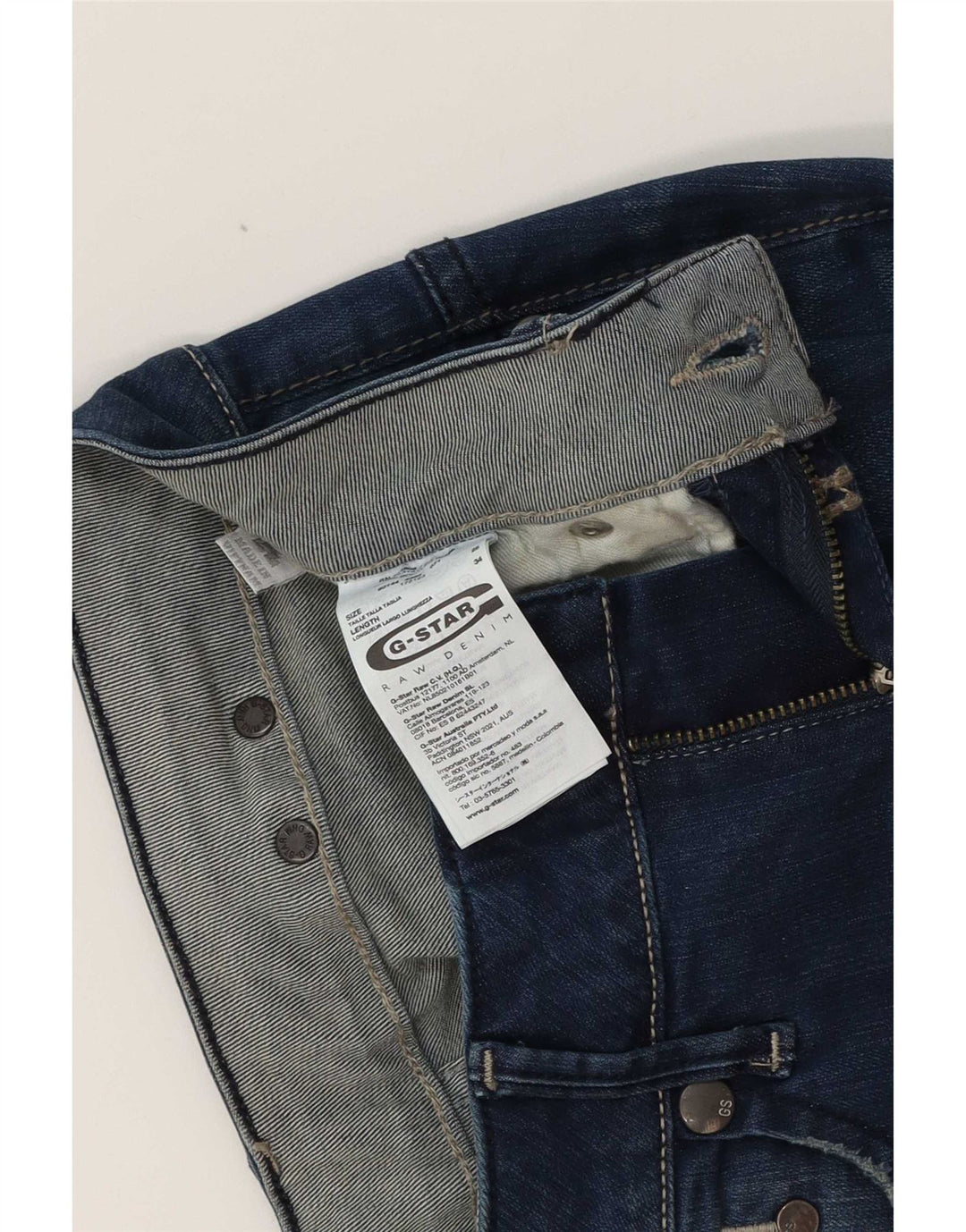 G-Star Ženske traperice Raw Bootcut W25 L27 Plavi pamuk