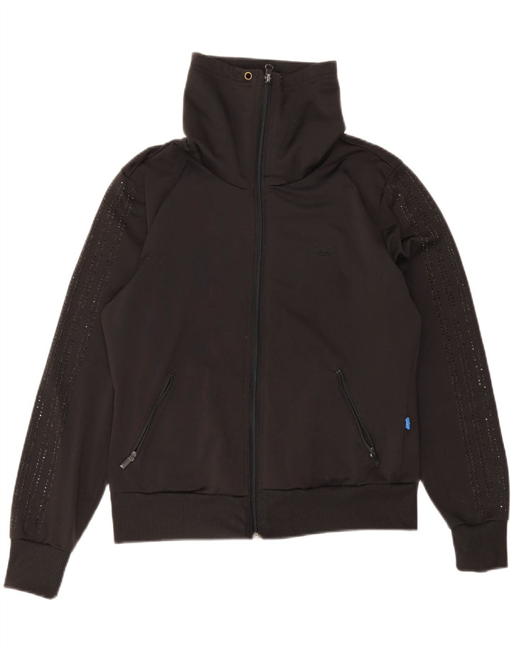 Adidas ženska gornja jakna trenirke IT 38 XS crni poliester