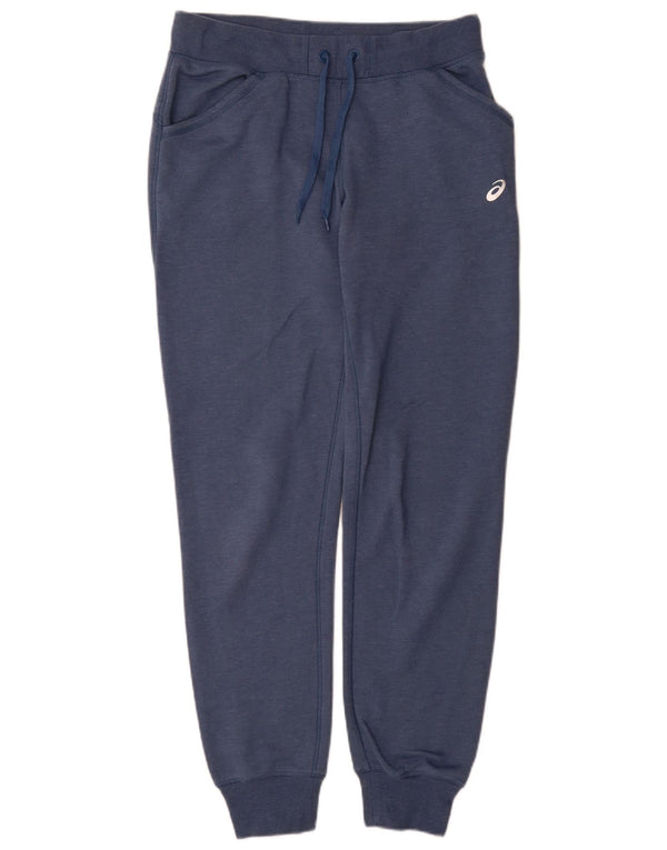 Asics Ženska trenirka Hlače Joggers UK 16 Large Blue Cotton