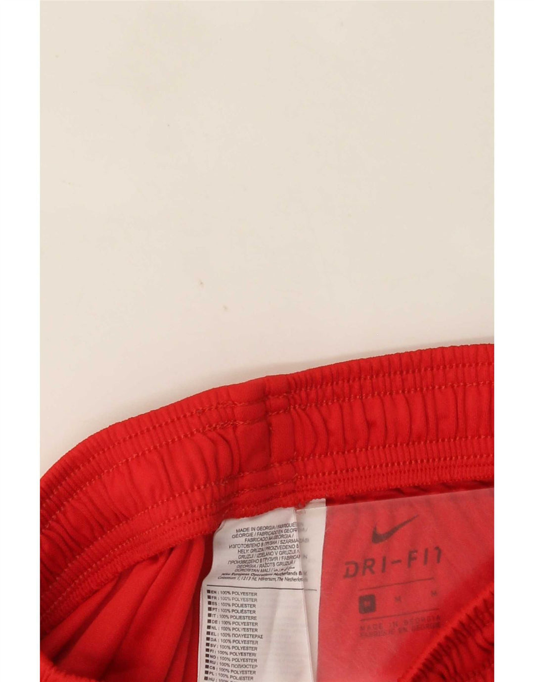 Nike muške Dri Fit sportske kratke hlače srednje crvene boje od poliestera