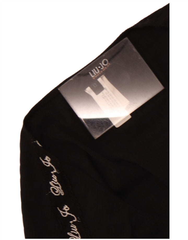 Gornji dio ženske grafičke bluze Liu Jo UK 4 XS crni poliester