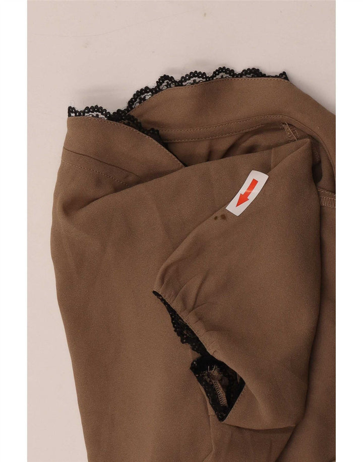 Benetton gornji dio ženske bluze UK 10 Small Beige Poliester