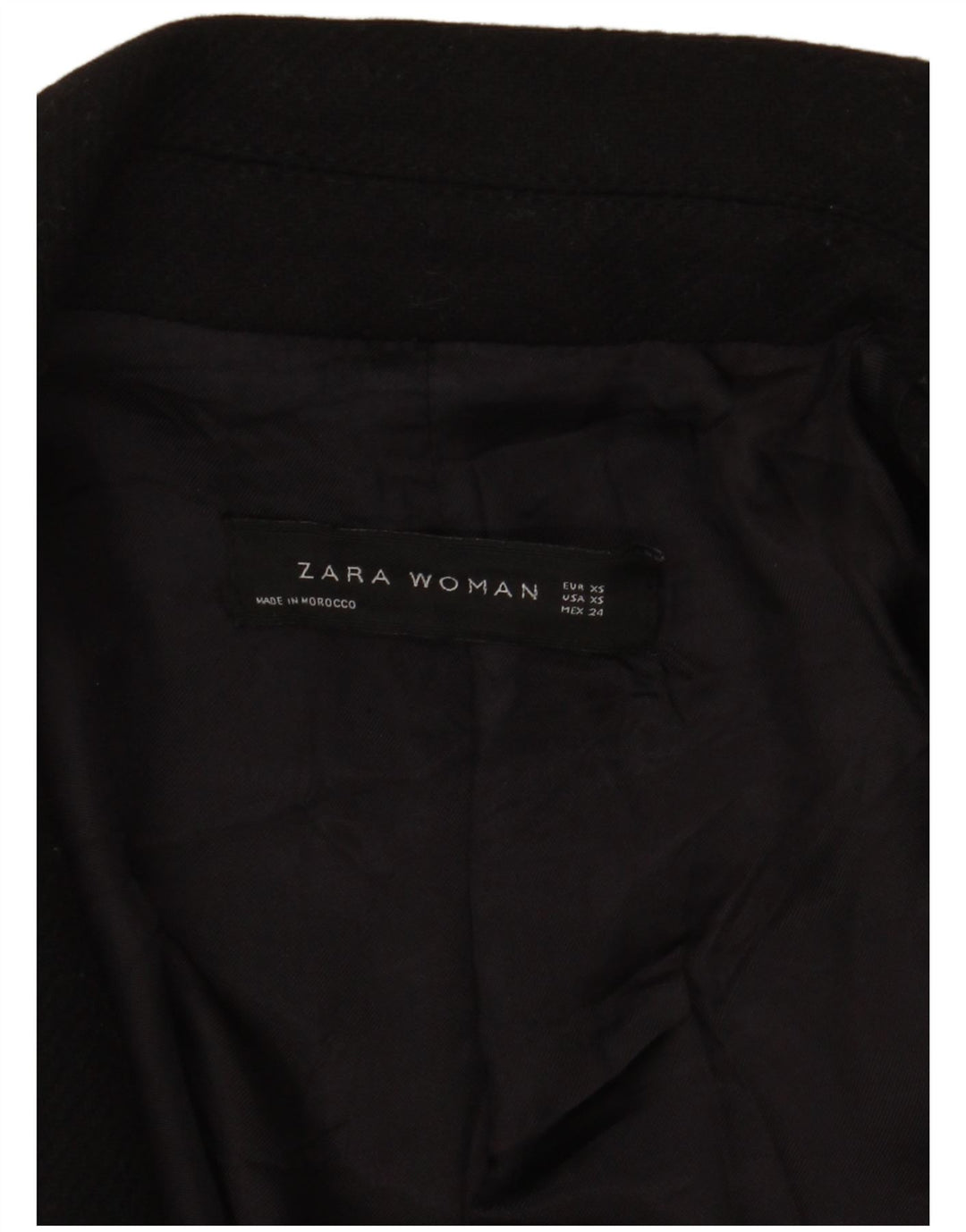 Zara ženski kaput UK 6 XS crni