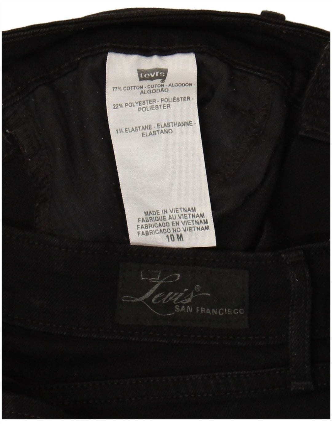Levi's Ženske Bootcut traperice US 10 Large W32 L31 Crni pamuk