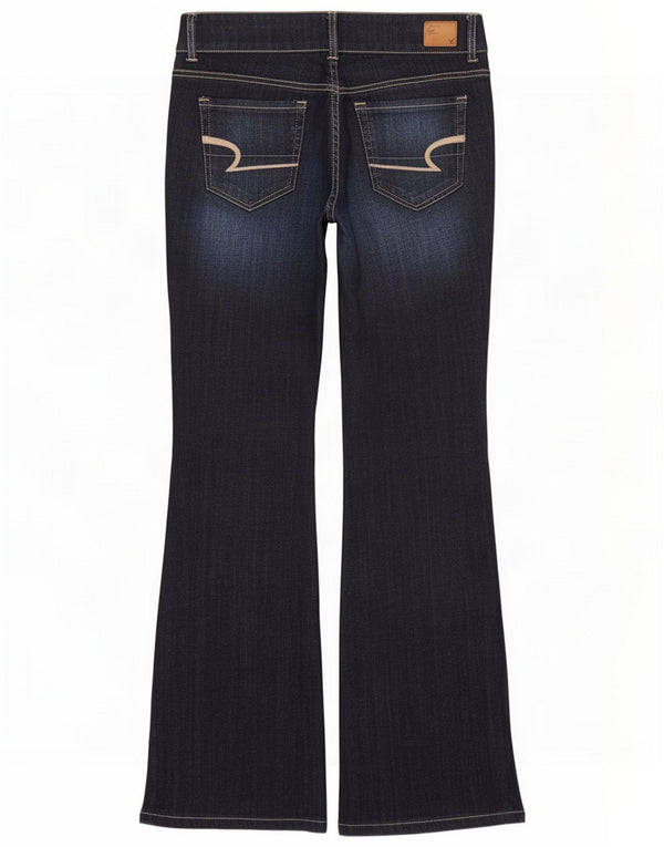American Eagle Womens Artist Bootcut Jeans US 6 Medium W30 L32 Navy Blue