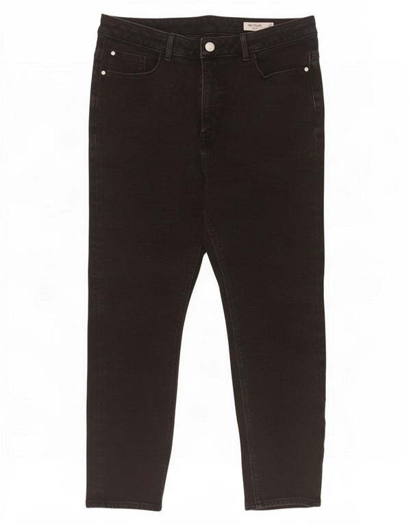 Marks & Spencer Ženske The Magic Slim Jeans UK 16 Large W30 L27 Crne