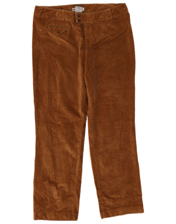 Columbia ženske ravne ležerne hlače od velura US 16 2XL W36 L30 smeđe