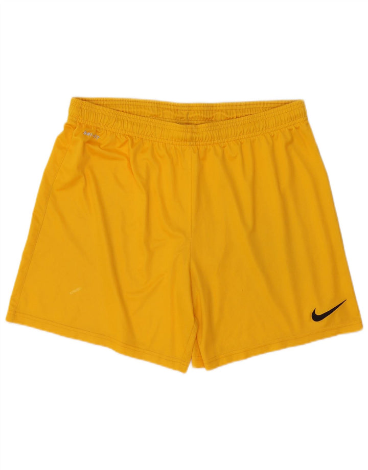 Nike muške Dri Fit sportske kratke hlače, veliki žuti poliester