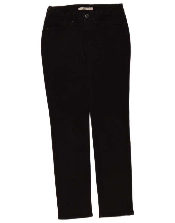 LEVI'S Ženske 712 uske traperice W27 L28 crne